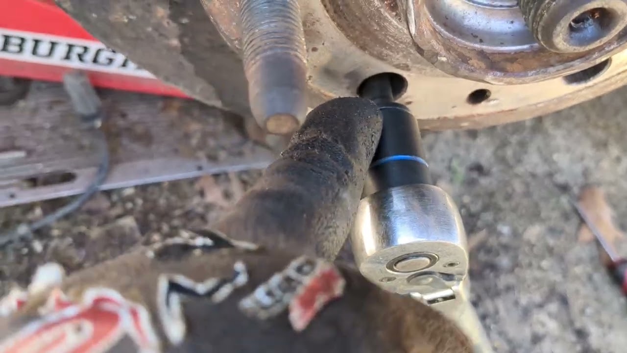 Stuck wheel bearing try this trick out