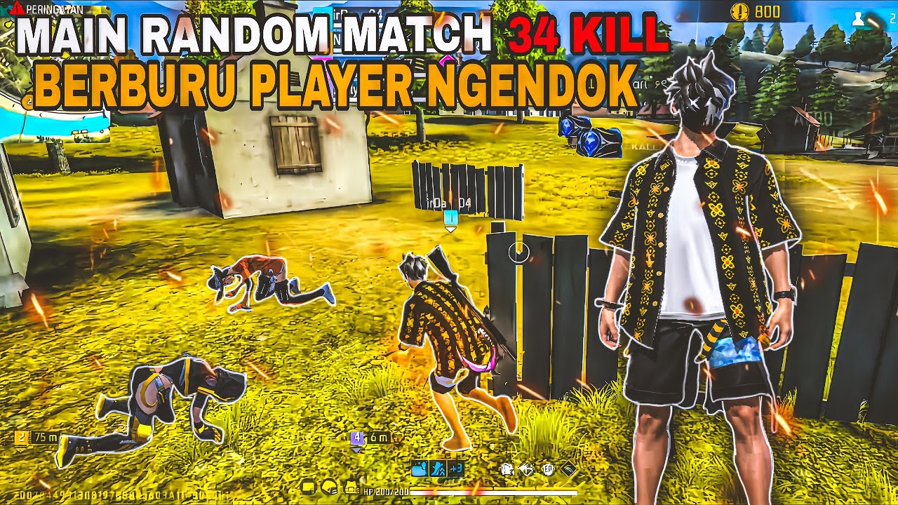 MAIN RANDOM MATCH 34 KILL DI AWAL SEASON, BERBURU PLAYER NGENDOK 