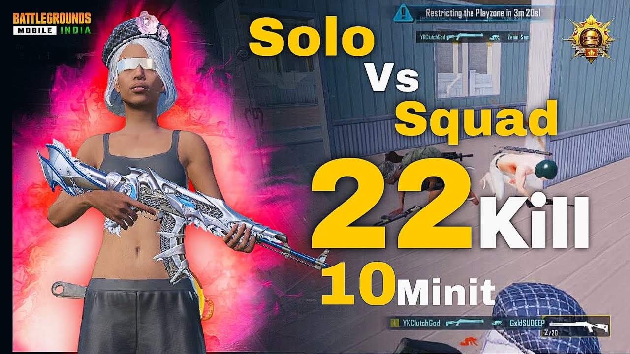 Solo vs Squad 22 Kills Chicken Dinner 😱 | Livik Dominator Gameplay BGMI  | #YKClutchGodlive
