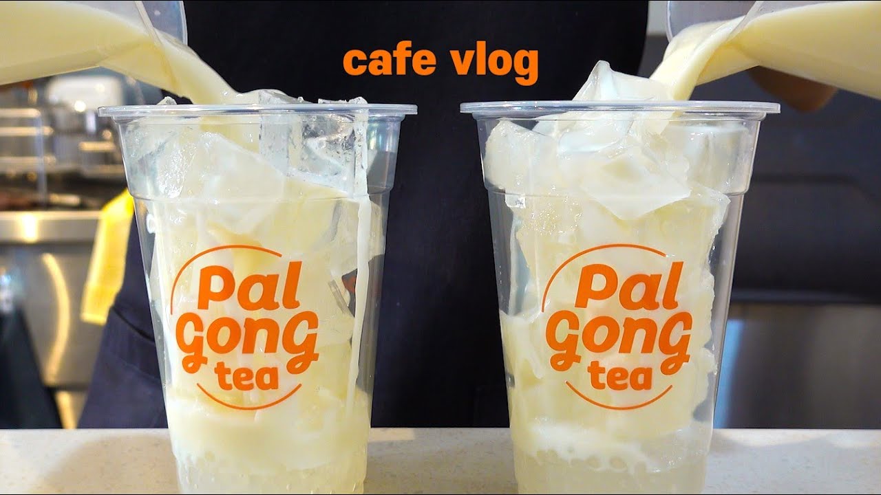 Sub)🧡🧋밀크티의 계절이 돌아왔어요🧋🧡,음료제조영상,ASMR,최블리,카페브이로그,힐링,밀크티카페