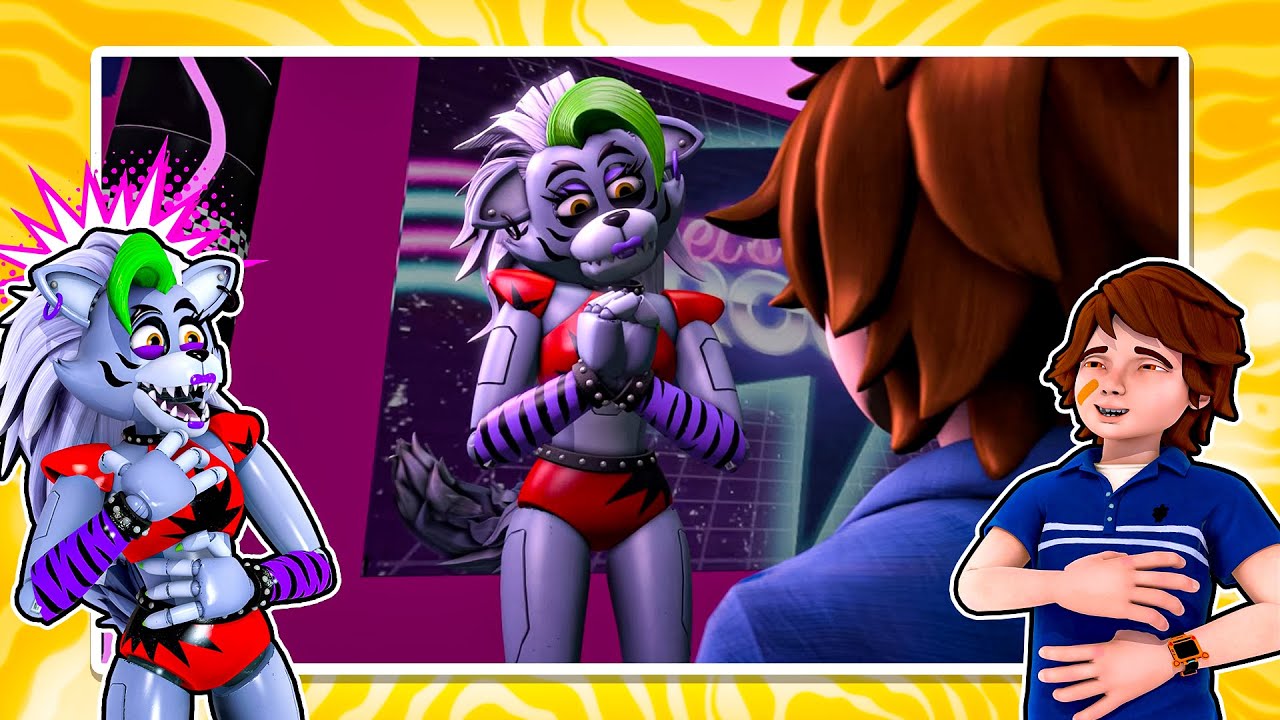 Try Not to Laugh FNAF ANIMATIONS Challenge with Roxanne Wolf and Gregory