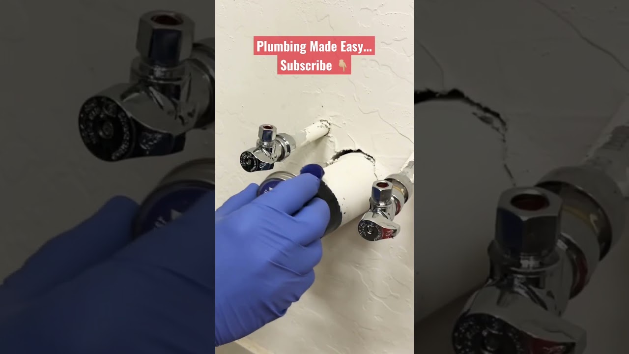 P-Trap Installation For A Utility Sink  #Plumbing