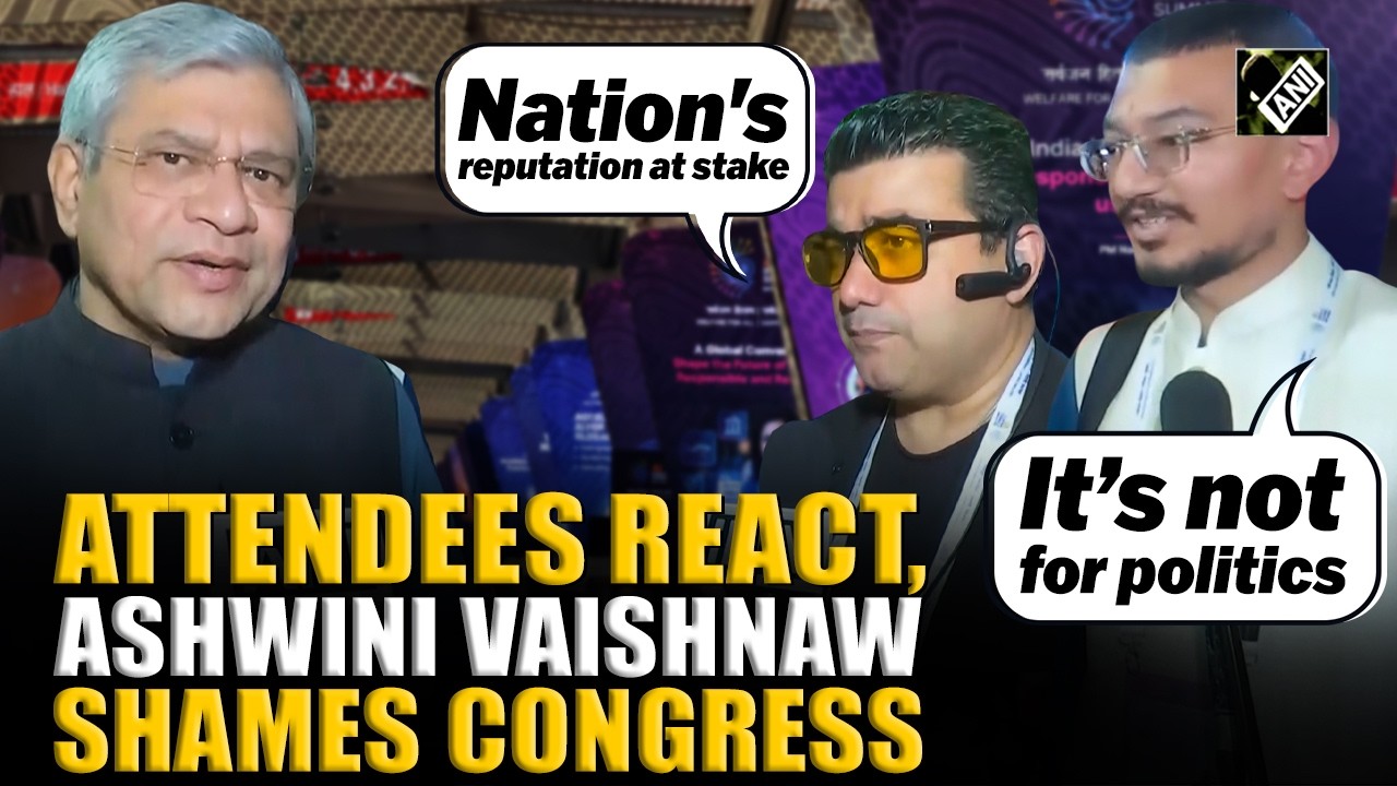 Attendees of AI event around Ashwini Vaishnaw recount Congress protest and how they feel about it