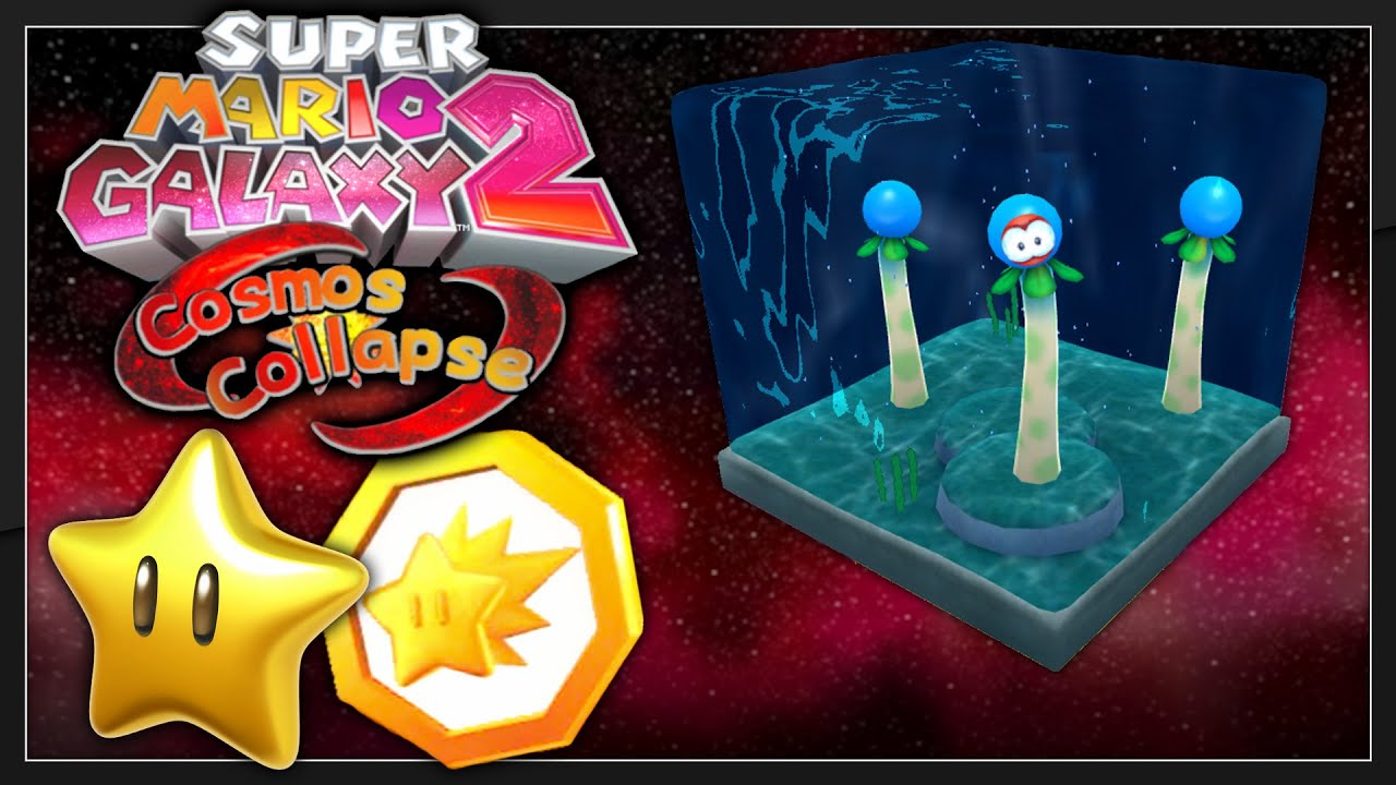 Super Mario Galaxy 2 Cosmos Collapse - Slimy Spring Galaxy ALL STARS / COMET MEDAL