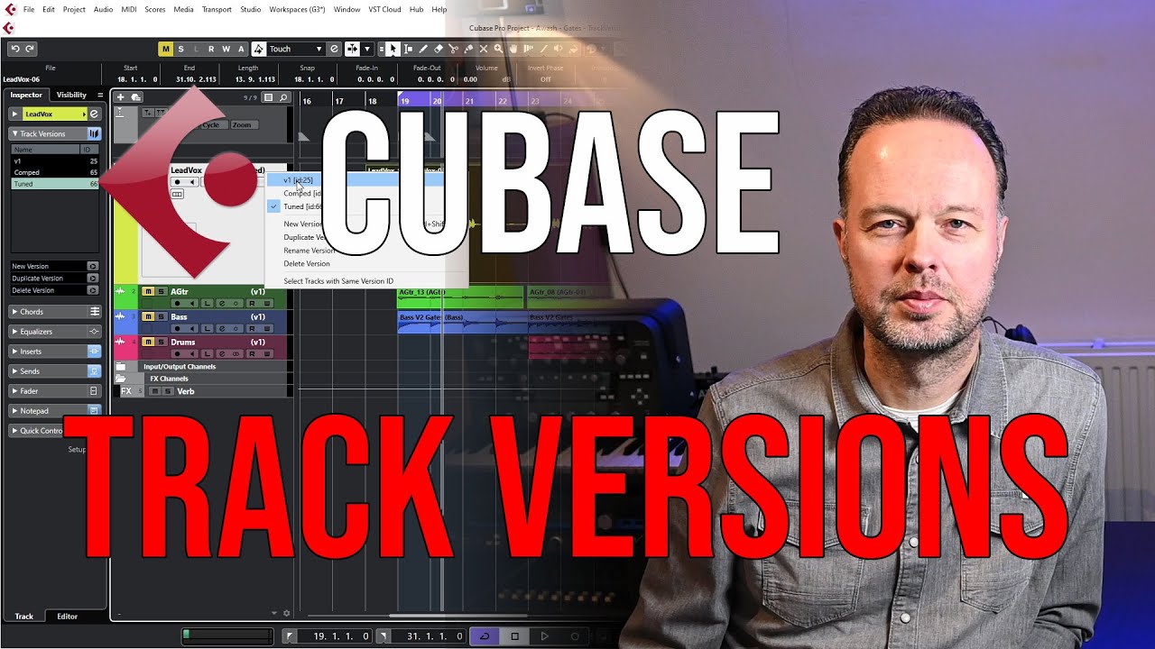 Использование версий дорожек Cubase в моей домашней студии. Зачем их использовать?