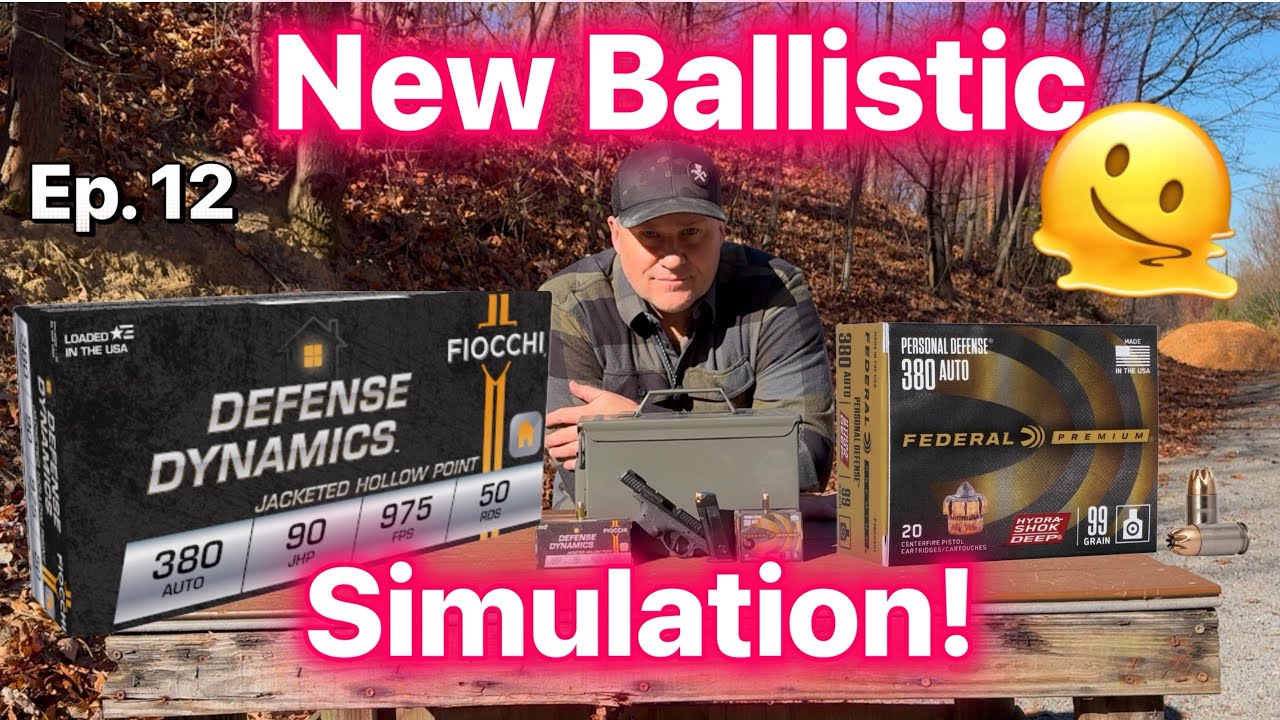 Ep. 12 S&W Bodyguard 2.0 380 ACP Ammo Testing: 99 gr Federal HSD and 90 gr Fiocchi Defense Dynamics