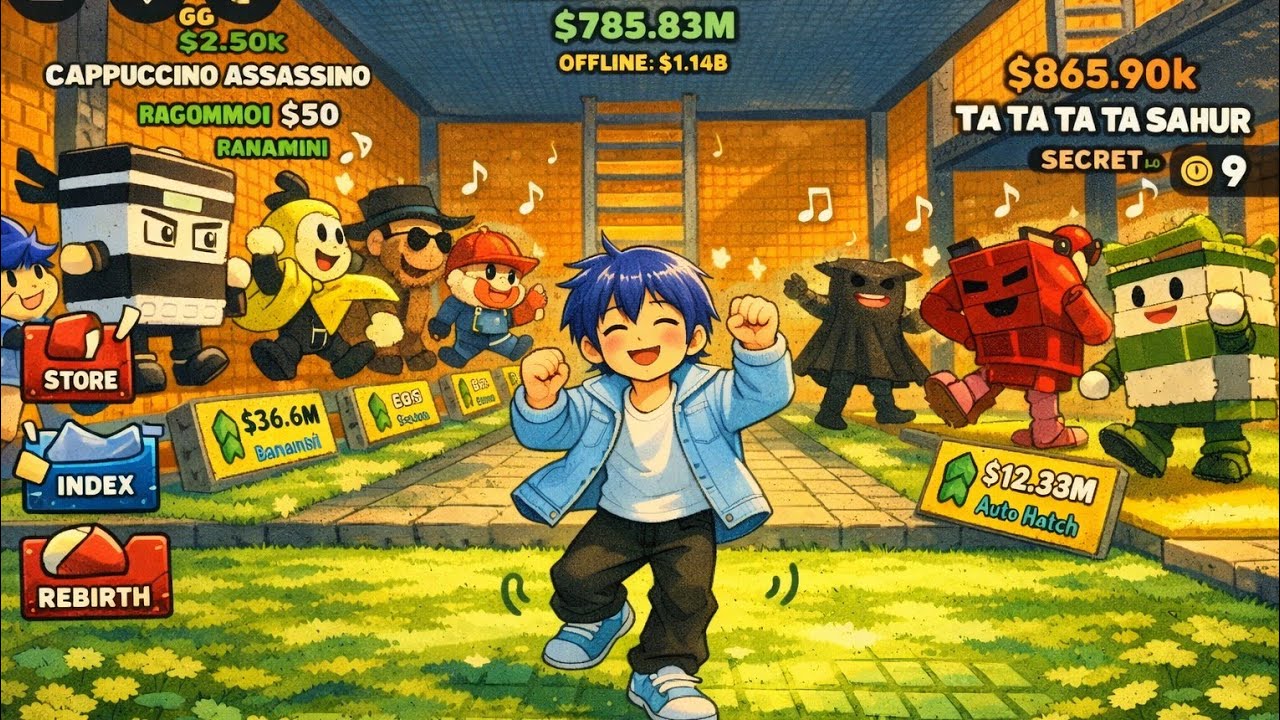 Swing for brainrots Roblox gameplay Roblox video let's play #ajmal gaming 😎