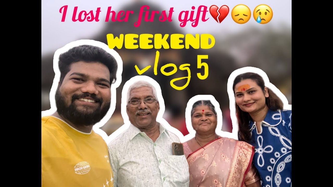 I Lost My First Gift From Her 😢 | Weekend Vlog 5 | Ambernath Temple | Aai Baba & Us