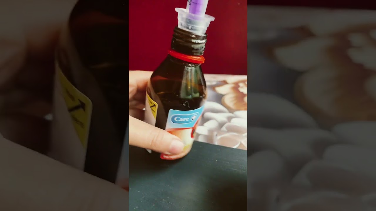 Measuring 5ml for liquids قيس ٥مل من الدواء السائل