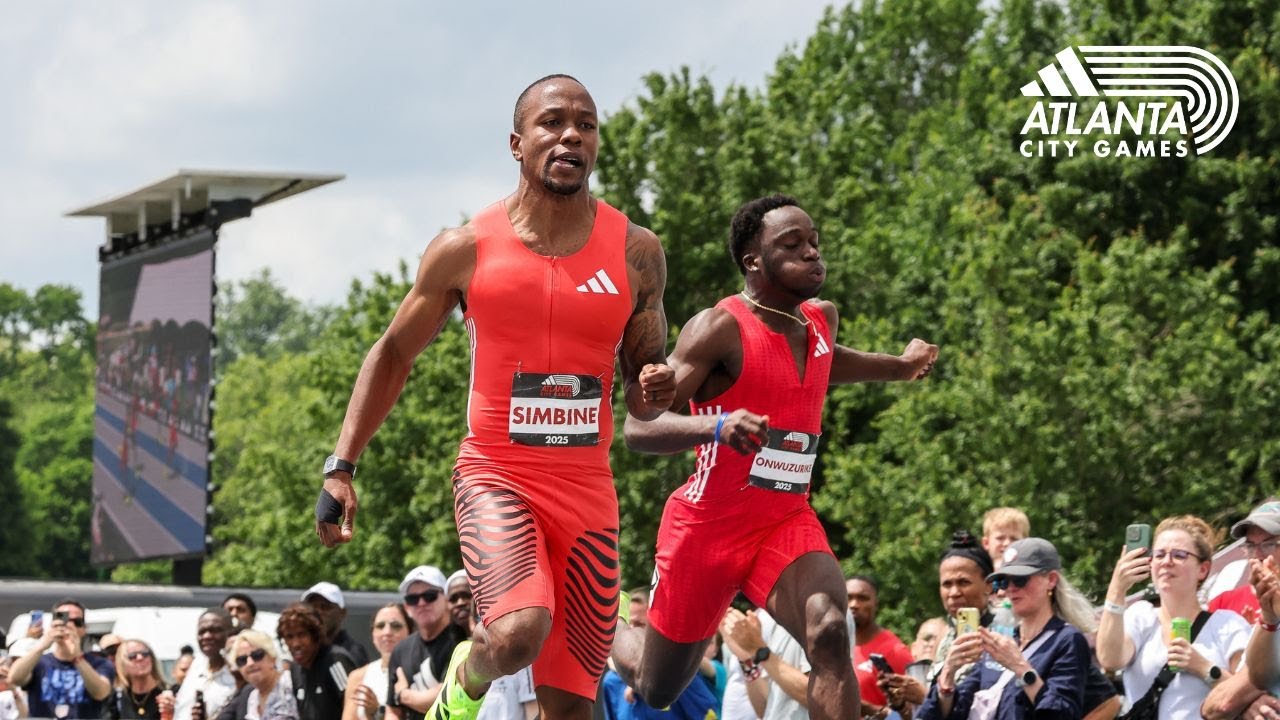 Akani Simbine Runs a 9.86 in the Men's 100m at 2025 adidas Atlanta City Games