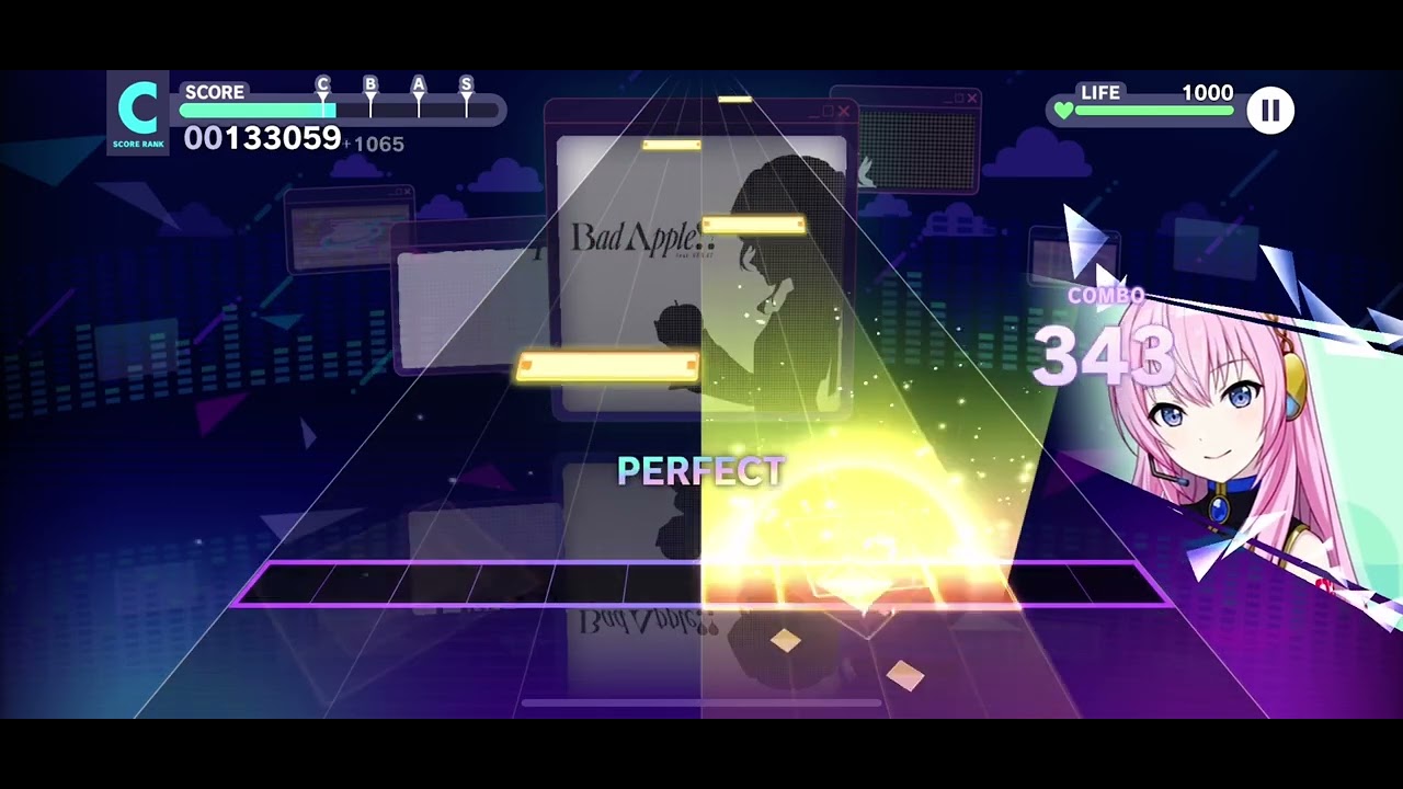 Hatsune Miku: Colorful Stage [Bad Apple - Normal Mode] (Full Combo) {Gameplay}