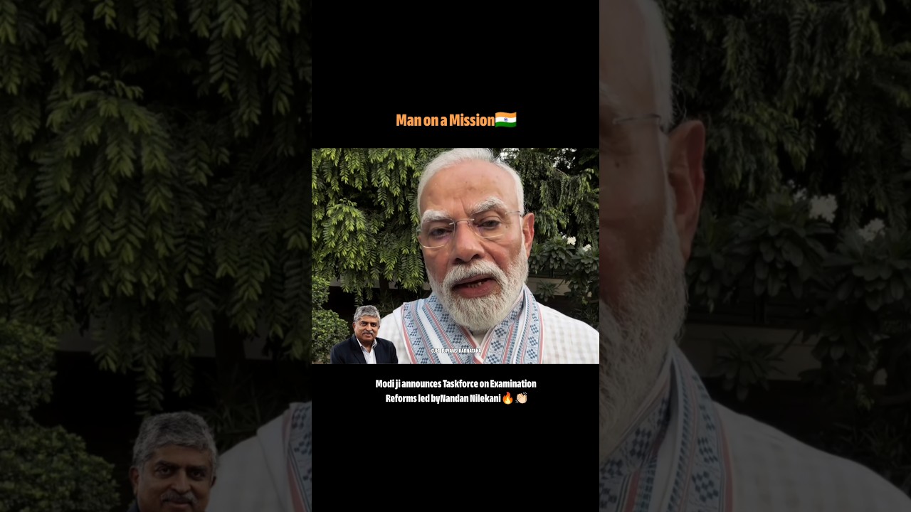 PM Narendra Modi Announces Task Force led by Nandan Nilekani for Examination Reforms🔥 #shorts