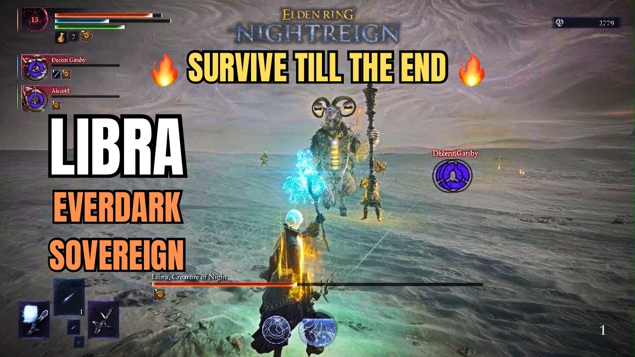 [Everdark Sovereign] Libra #11 | 3-Player Co-op vs Madness Goat Beast | Elden Ring Nightreign