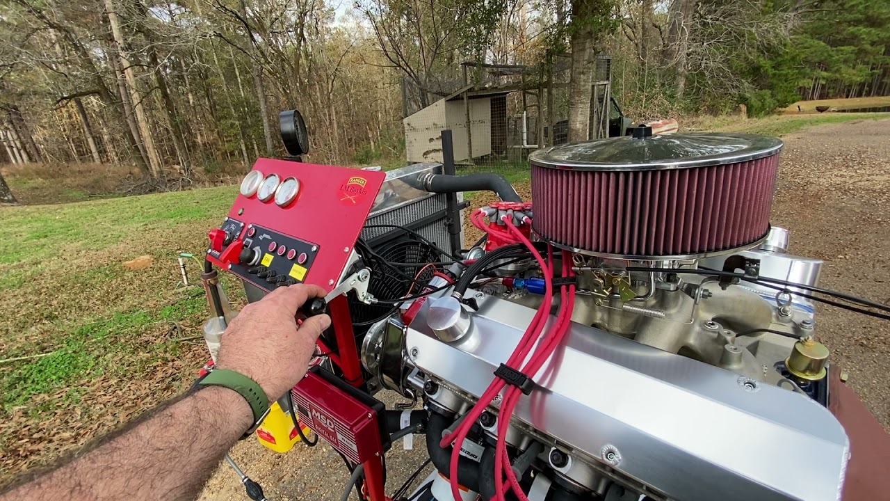 Homemade engine test stand walk around.