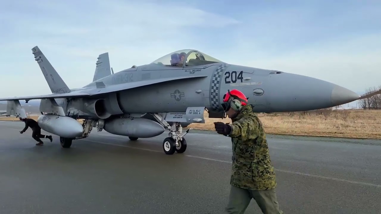 F/A-18 Hornets Arriving Bodø Norway