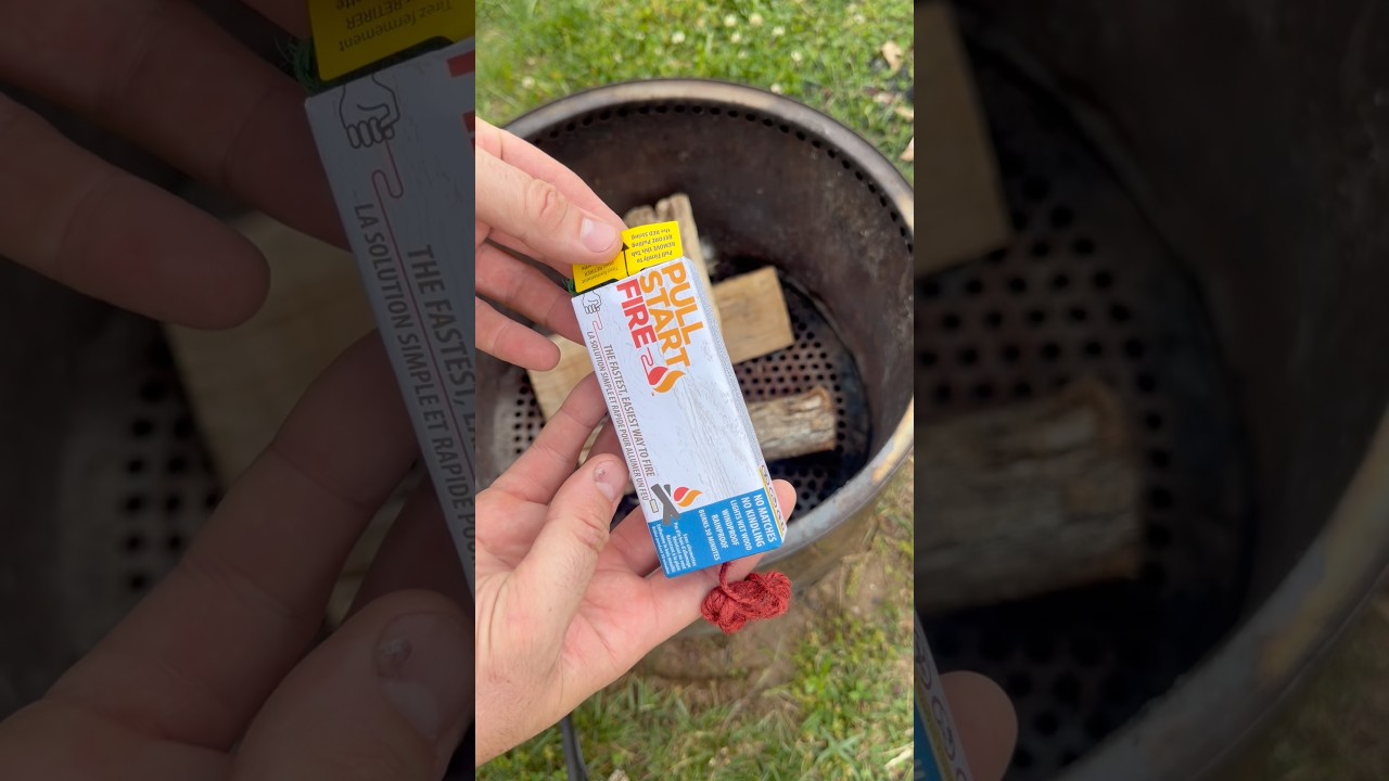Pull Start Fire #gadgets #camping