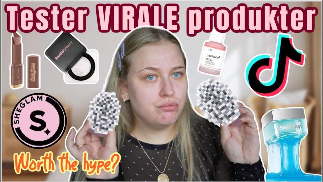 FULL FACE AF DE MEST VIRALE PRODUKTER / tester viralt makeup fra Tiktok