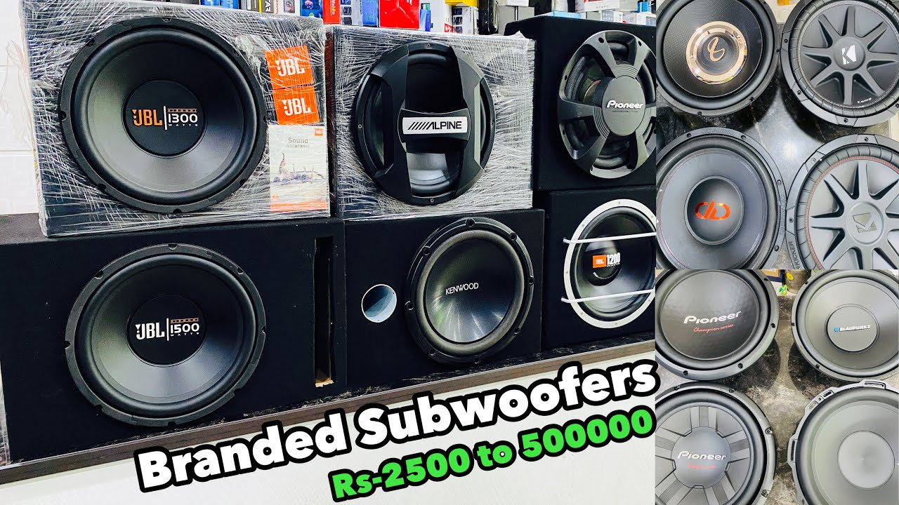 Branded subwoofers | underseat woofers | 250 rms to 1000 rms | woofers price 2022 | modified club