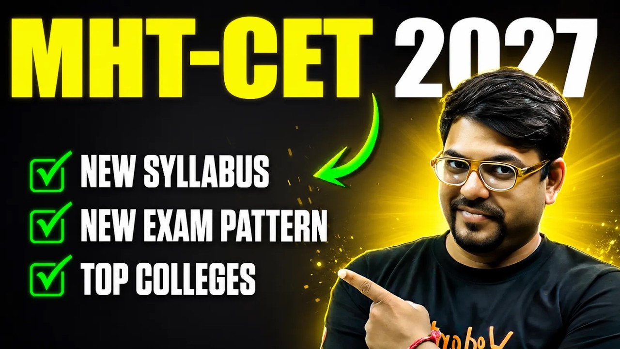 All About MHT CET 2027 |🚨First Attempt Dates Out? 😱 New Syllabus, Pattern & Top Colleges | Harsh sir