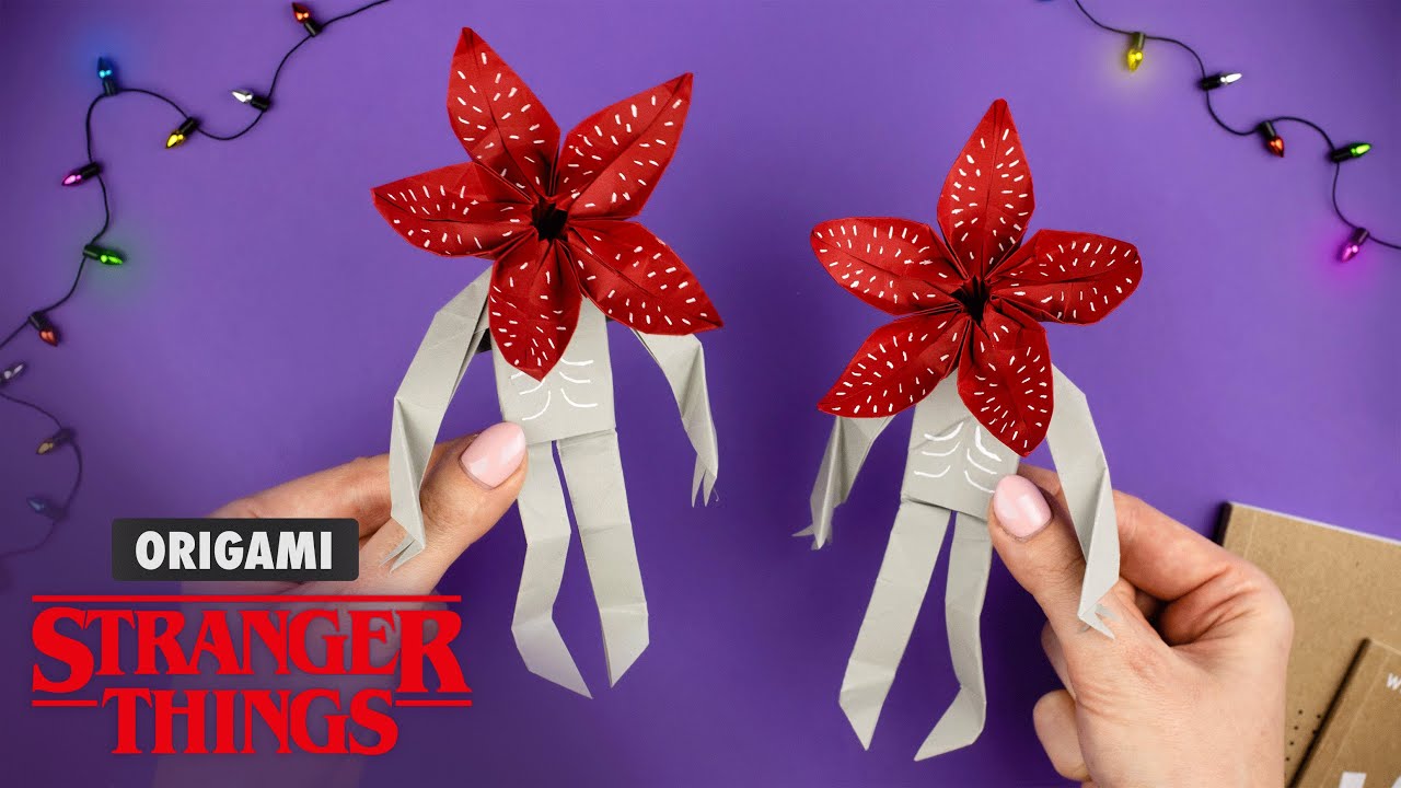 Оригами Демогоргон из бумаги | Очень Странные Дела | Origami Paper Demogorgоn