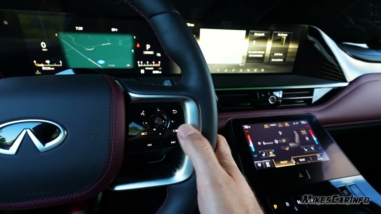 2025 Infiniti QX80 — Dashboard, Steering Wheel & Screen Controls Explained