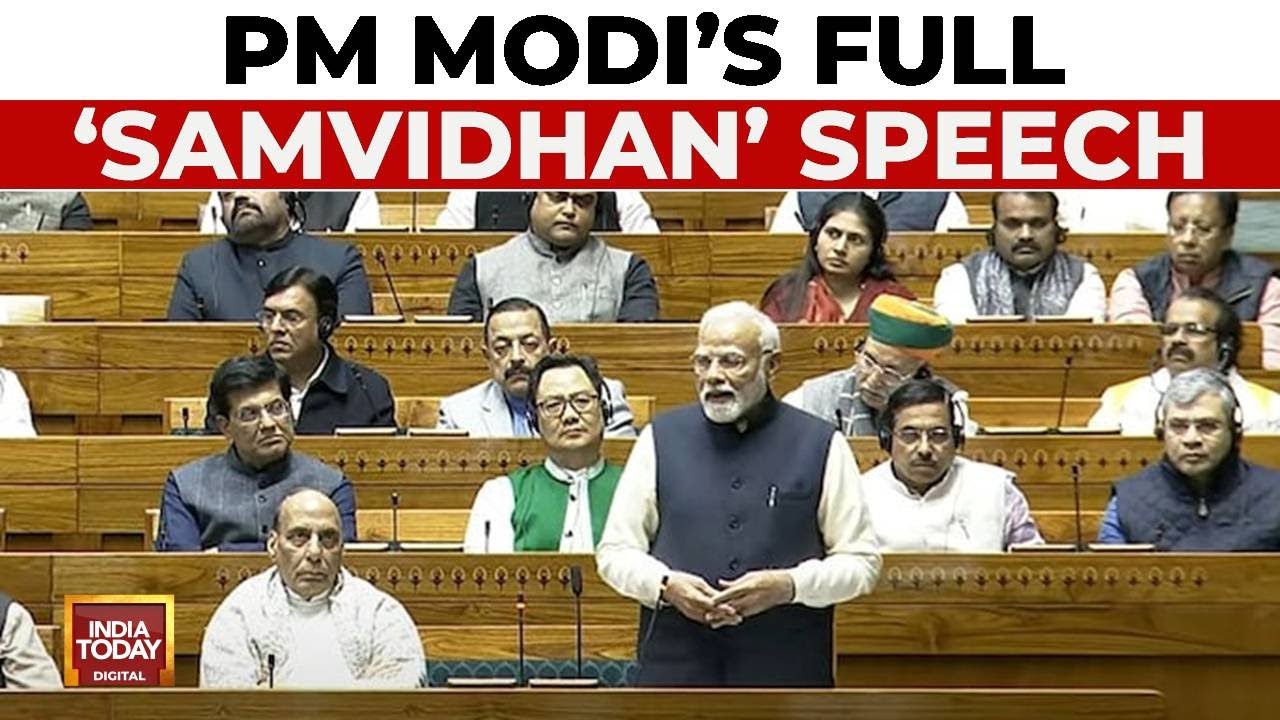 PM Narendra Modi's Full Samvidhan Speech In Parliament | Constitution Debate | PM Counters Rahul