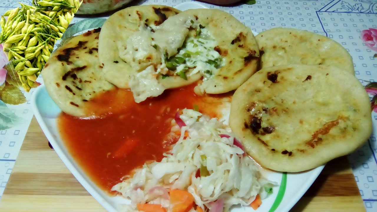 Como hacer Pupusas de Queso con Loroco (paso a paso)