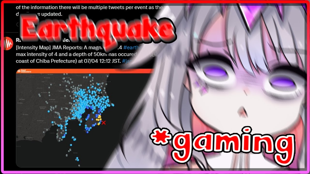 [ENG SUB/Hololive] An earthquake suddenly strikes when Biboo is in the middle of gaming[ER SPOILER]