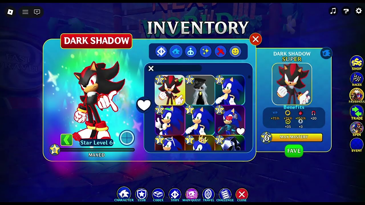 SSS - DARK SHADOW - MAX STATS - NEW HUD & REBIRTH SYSTEM BACK!!?? -