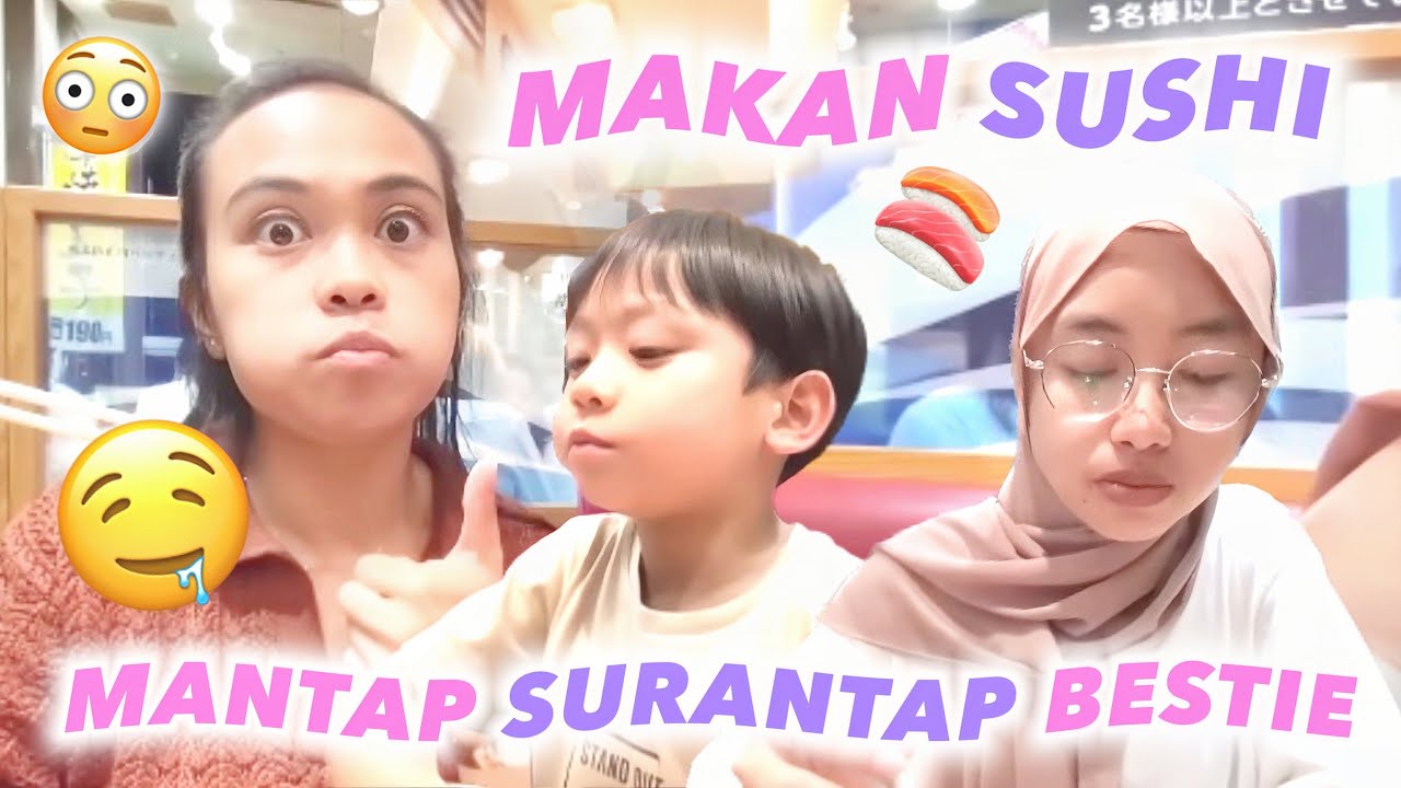MAKAN SUSHI SAMA BIK IKAH GIMANA RASANYA MANTAP KAN