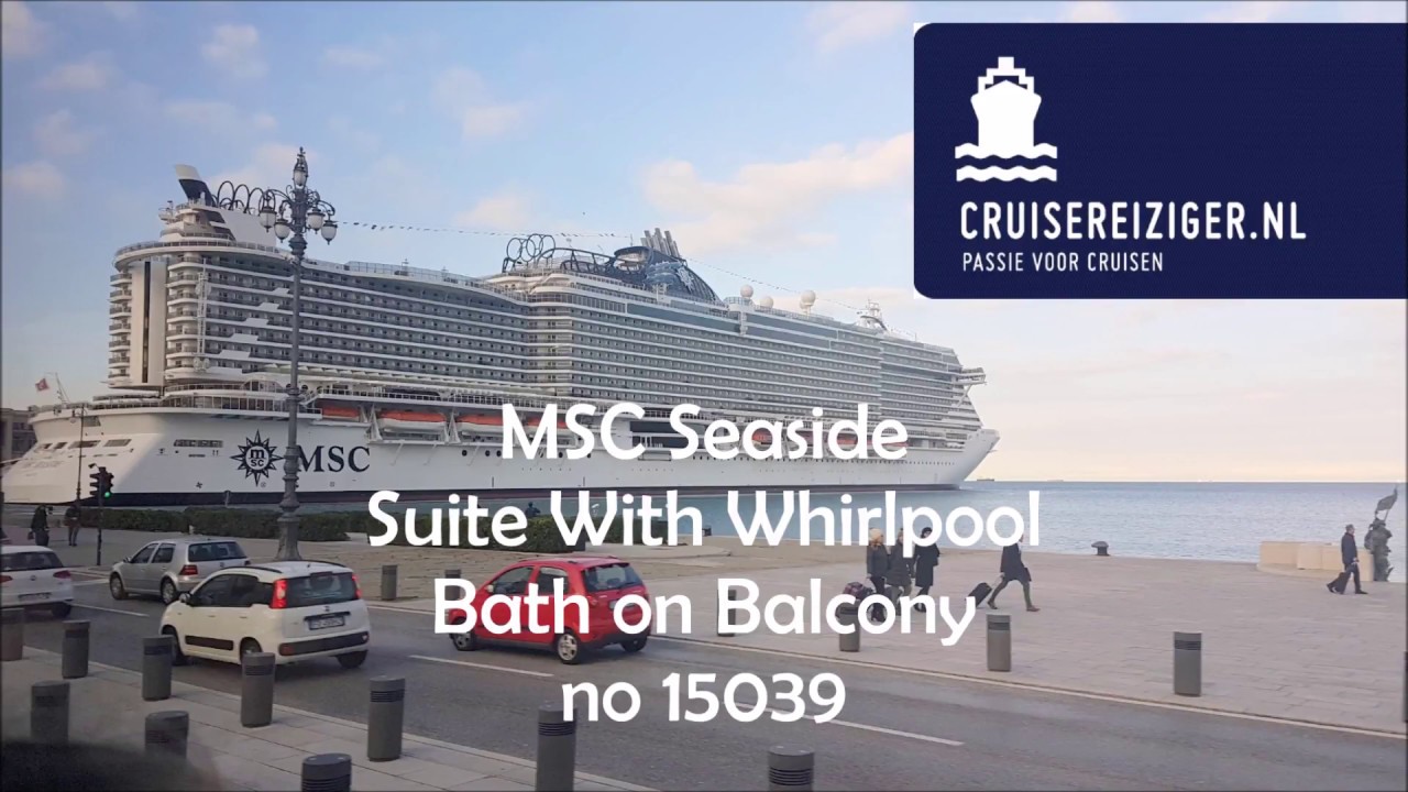 MSC Seaside Suite with whirlpool on balcony no 15039