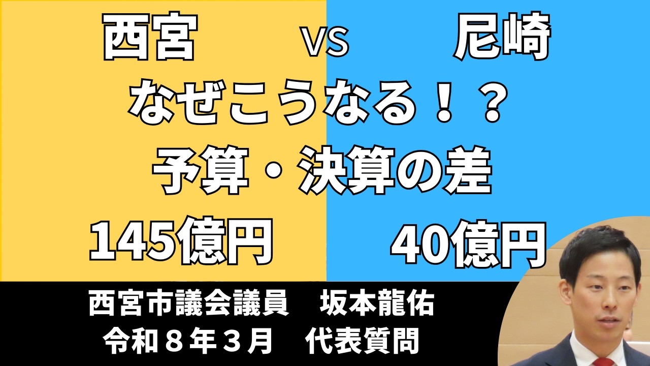 財政見通しの確度を高めるために尼崎市を見習って　令和8年3月議会　代表質問