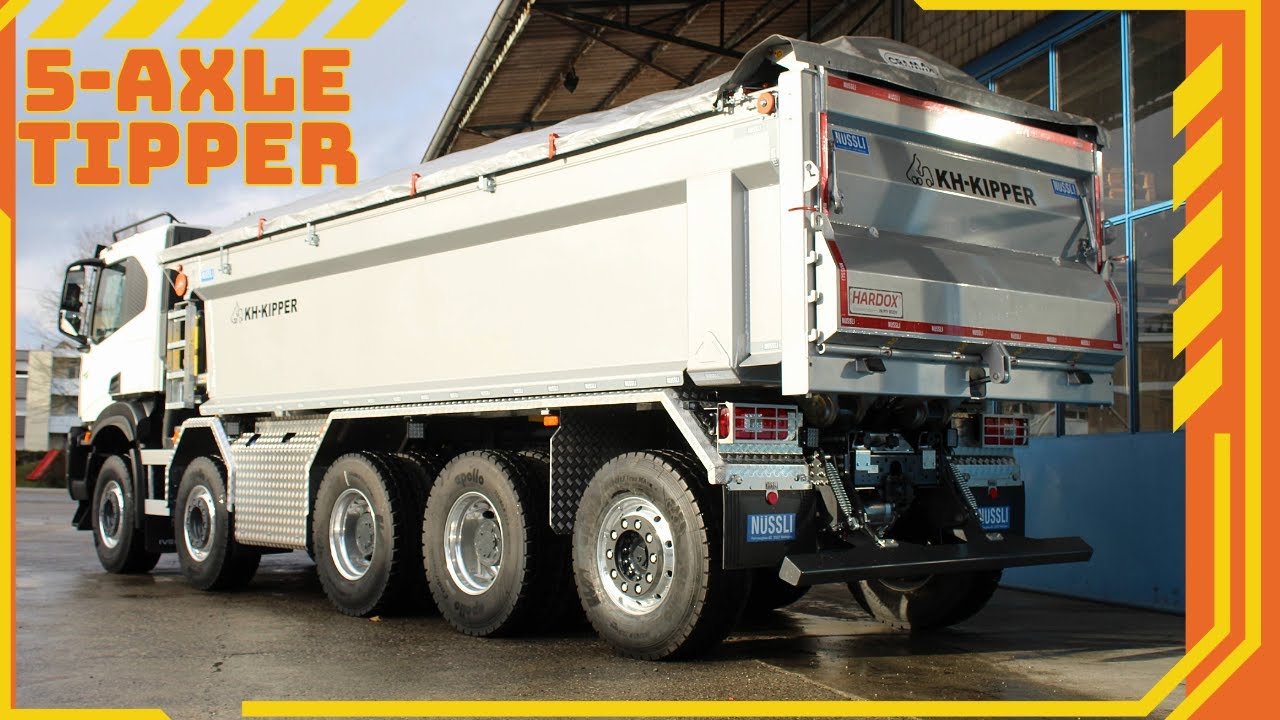 Swiss 5-Axle Tipper with Hardox 500 Tuf | All Details | Nüssli Fahrzeugbau AG