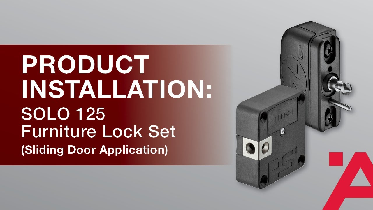 Product Installation: SOLO 125 Furniture Lock Set from Häfele – Sliding Door Application