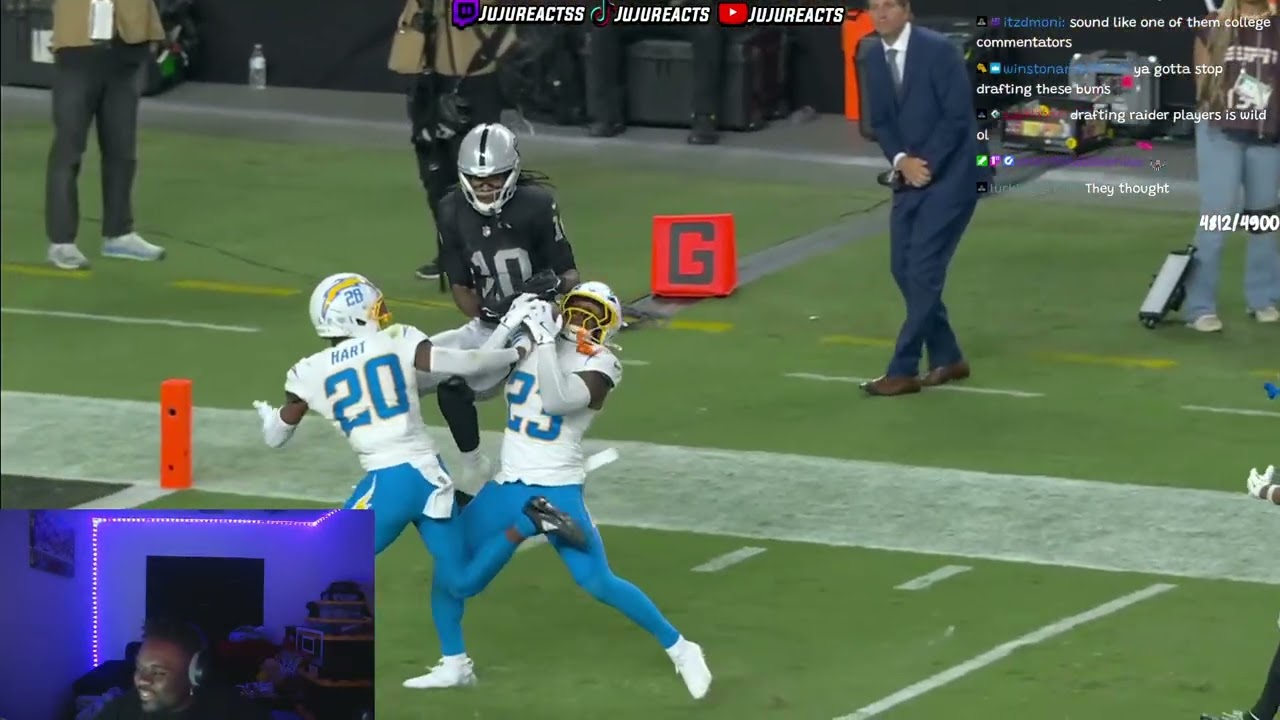 JuJuReacts To Chargers vs Raiders | NFL 2025 Full Game Highlights | Week 2