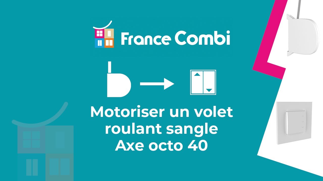 [TUTORIEL] Motoriser un volet roulant sangle axe octo. D40mm