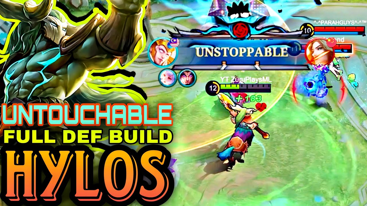 This is why this hero should be BANNED 🔥 UNSTOPPABLE MVP ROAMING HYLOS FULL DEF BUILD ~ ZuruPlaysML
