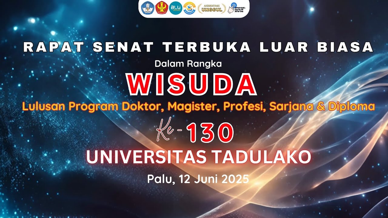 Wisuda Periode 130 Universitas Tadulako