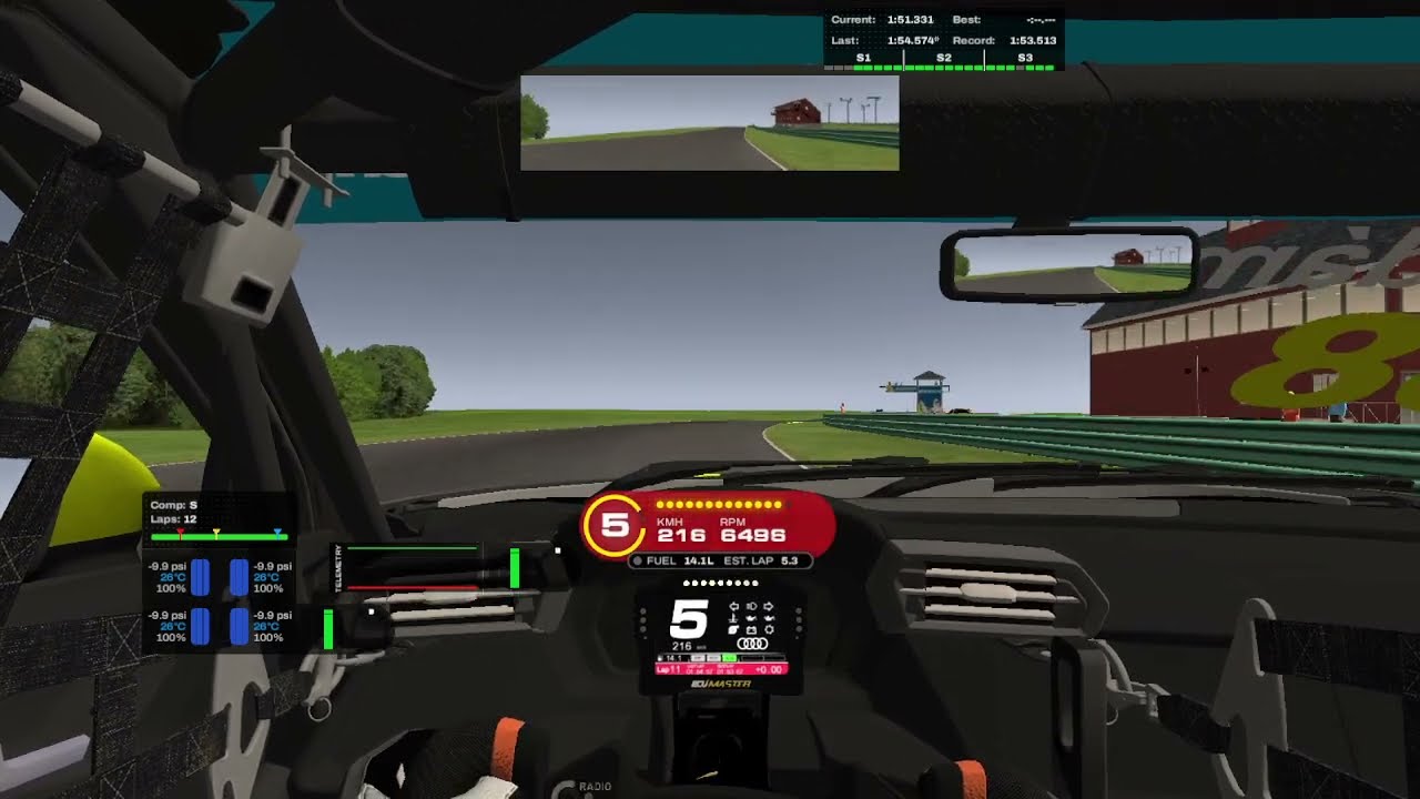 Audi RS3 LMS TCR | Personal Record em Virginia Raceway