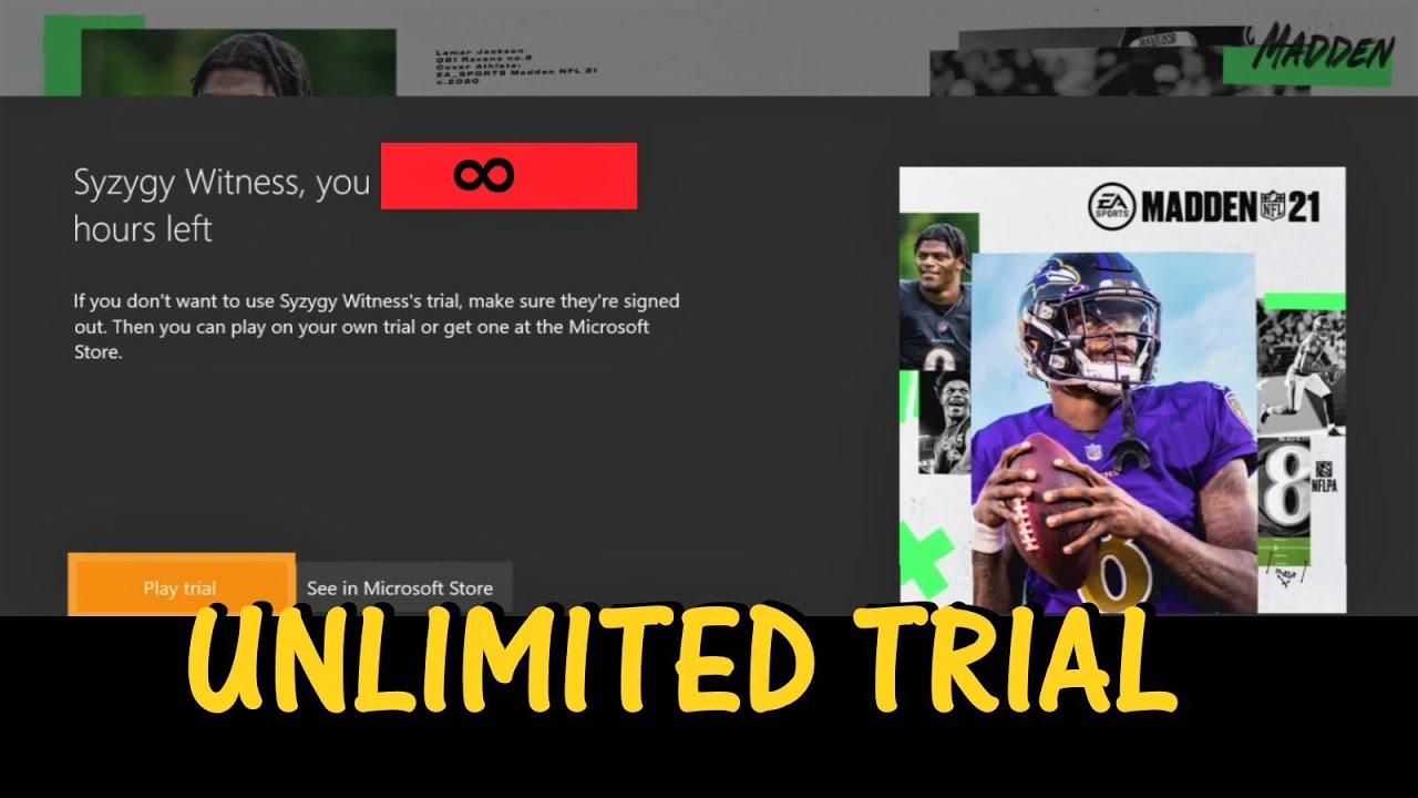 Madden 21 and 22: Trial Glitch, Unlimited Trial Access! 10 Hour Workaround