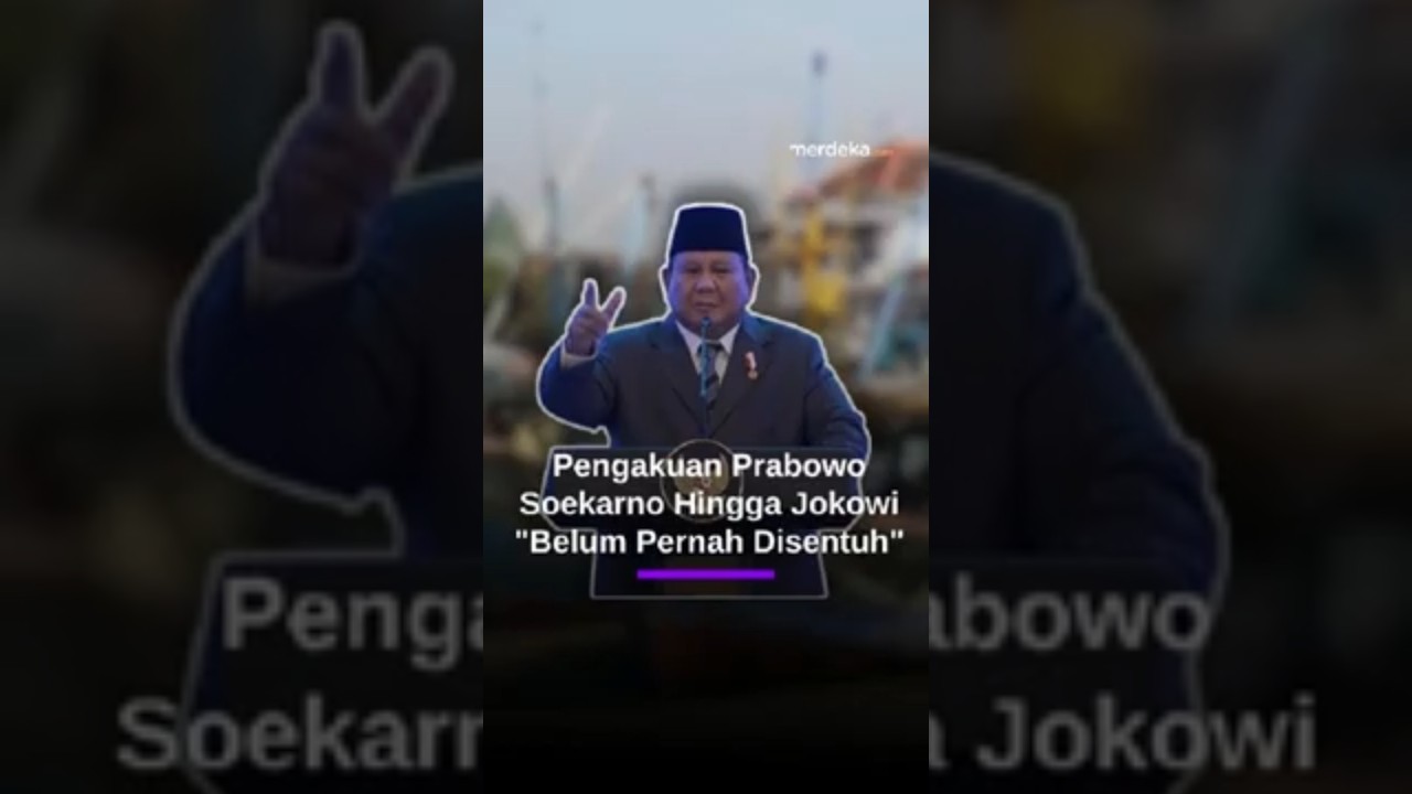 Pengakuan Prabowo, Kelompok ini Sejak Presiden Soekarno Hingga Jokowi: Belum Pernah Disentuh
