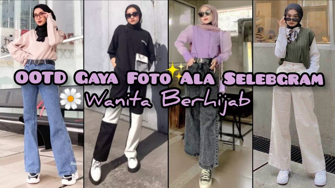 Inspirasi Style Wanita Hijab🌼 Menggunakan Celana Kekinian
