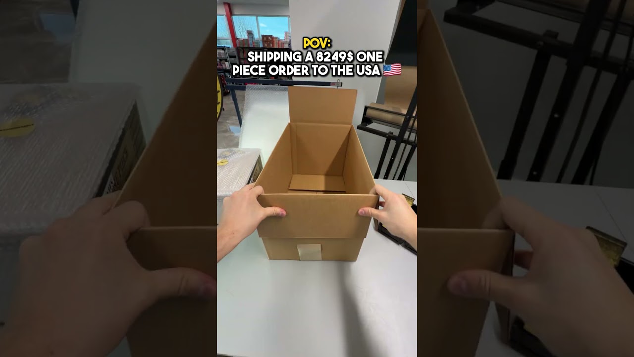 Отправка заказа на сумму 8249 долларов США в США.