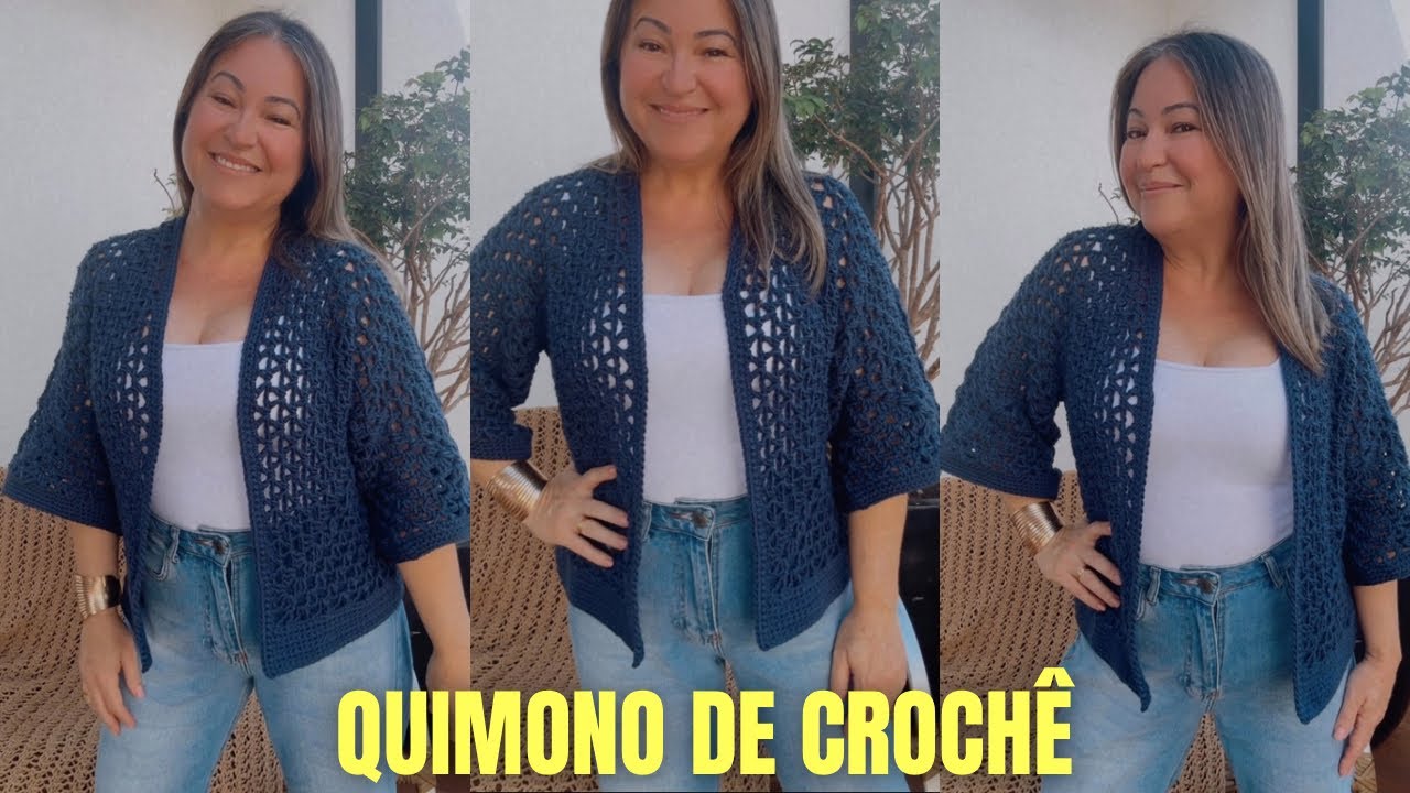 QUIMONO DE CROCH&Ecirc; f&aacute;cil para iniciantes Simone Eleoterio 