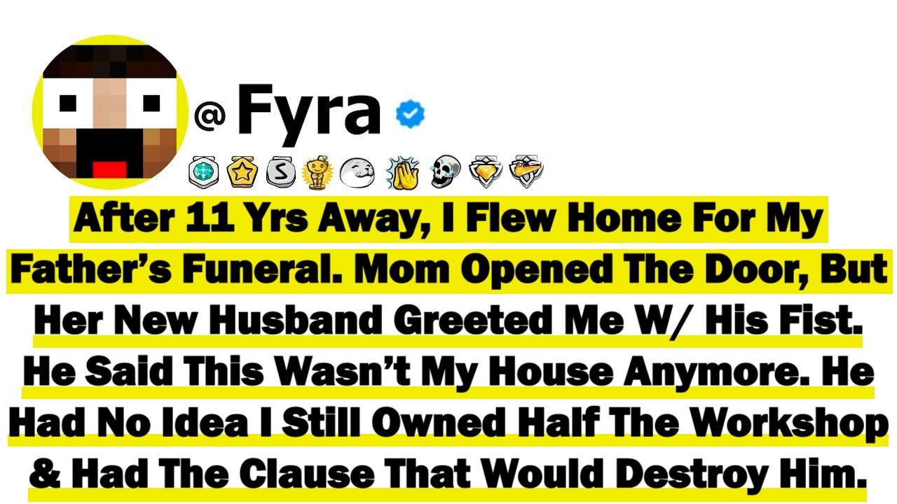After 11 Yrs Away, I Flew Home For My Father’s Funeral. Mom Opened The Door, But Her New Husband Gre