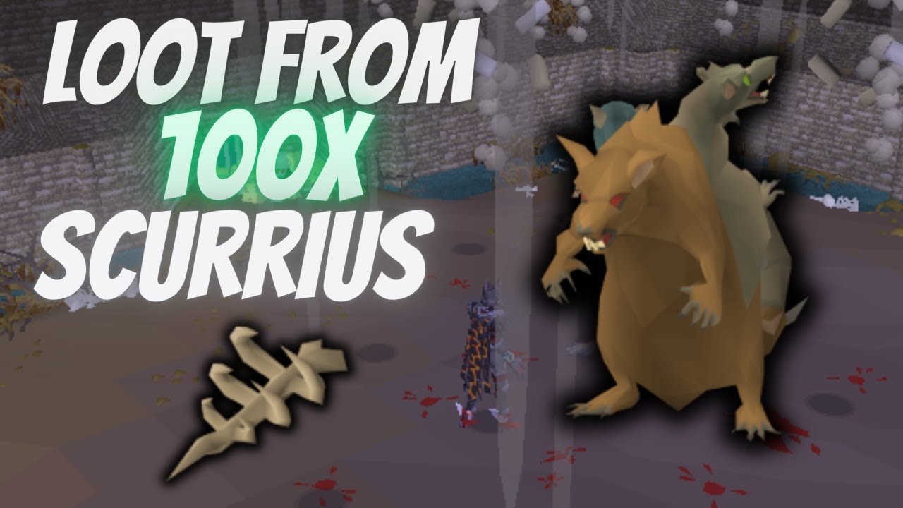 Loot from 100 Scurrius - OSRS