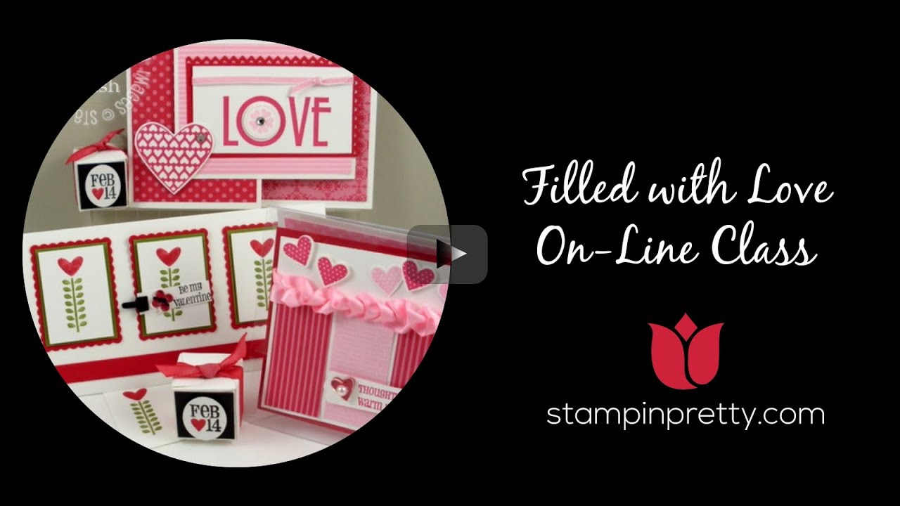 Stampin' Pretty Tutorial:  Filled with Love Online Class -- Petal Card Bitty Box