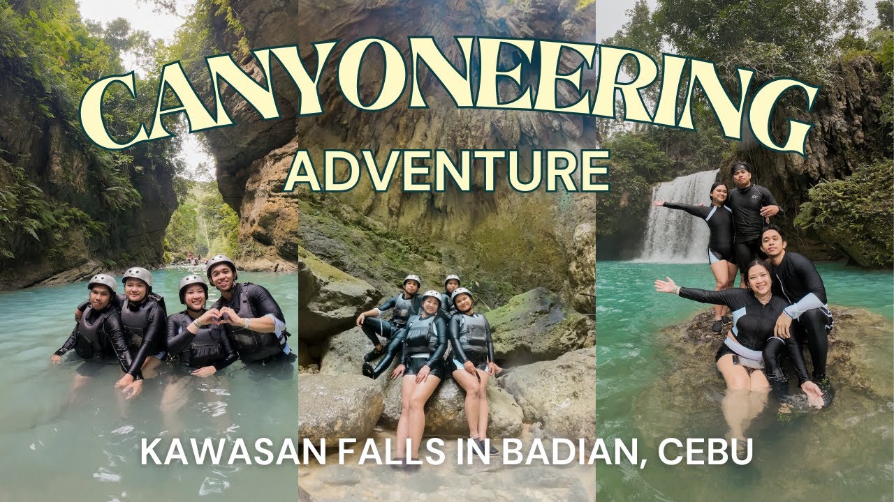 CEBU TRAVEL VLOG | Cebu Canyoneering Adventure 🪖| Kawasan Falls 🌊 | Badian, Cebu 🌷