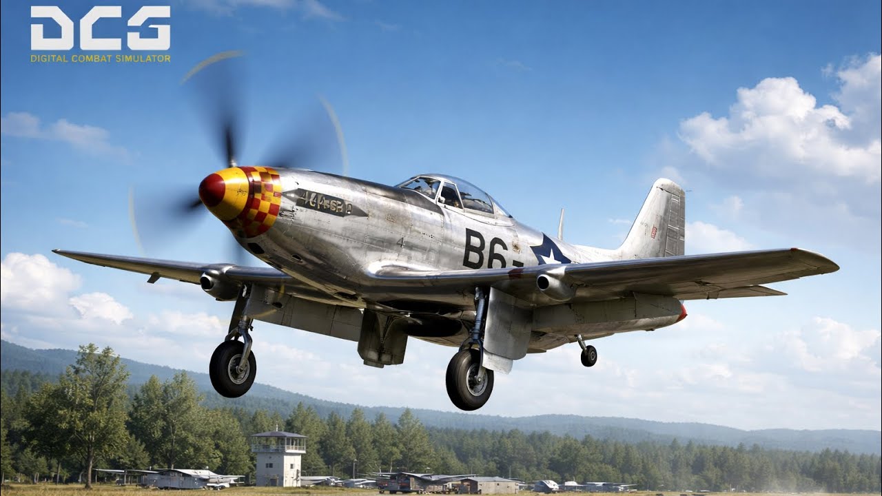 DIGITAL COMBAT SIMULATOR DCS WORLD | MY FIRST TESTFLIGHT | P-51D MUSTANG | FULL FLIGHT