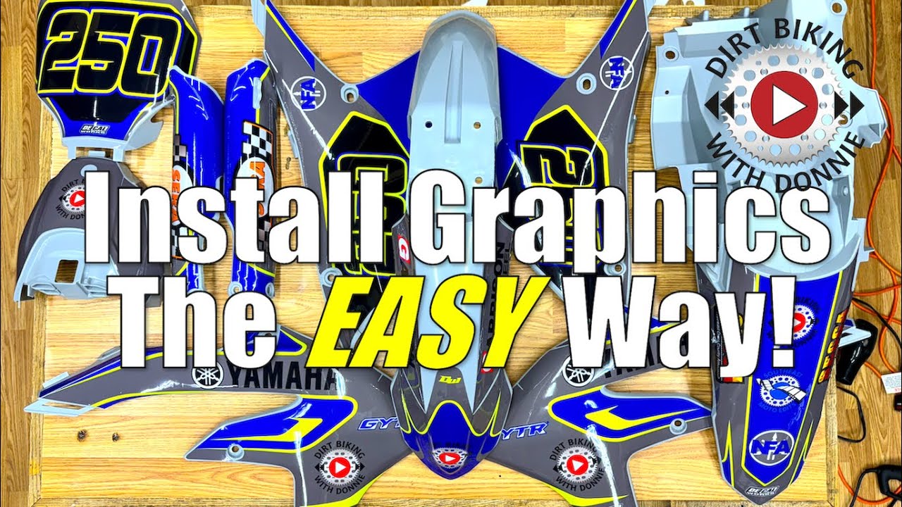 Dirt Bike Graphics Installation Step by Step - The easiest way I've found